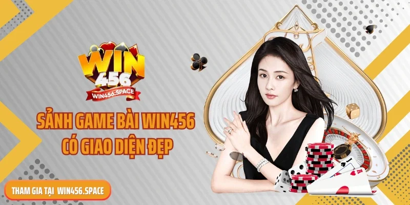 Sảnh game bài WIN456 có giao diện đẹp